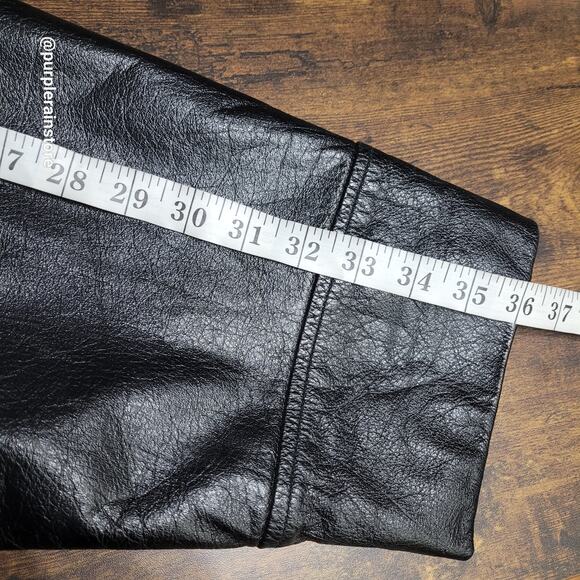 Vtg Wilsons M Julian Pebbled Leather Car Coat Blazer Coat Jacket 2X Y2K 90's - Picture 11 of 13